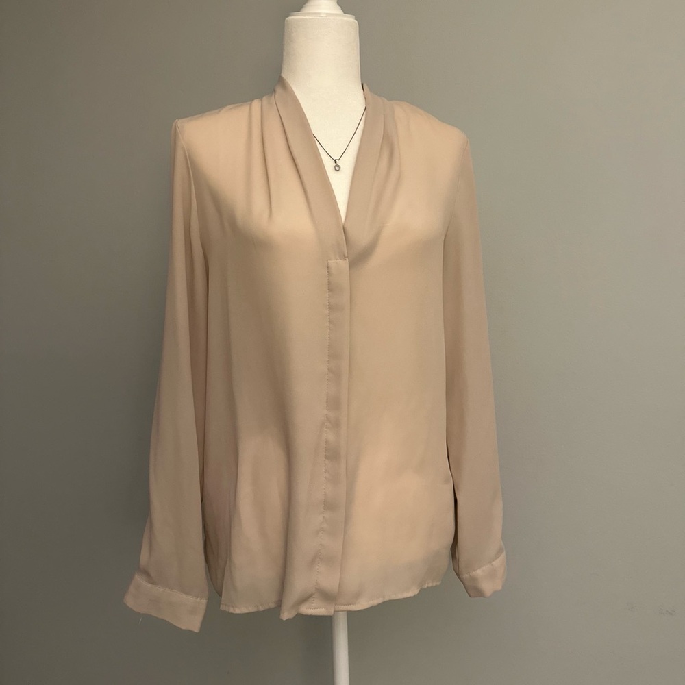 Beige Elegant Blouse